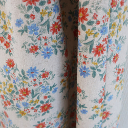【１点限り❣️再販作品】あじさい柄のＡラインスカート（フリー／花柄） 13枚目の画像