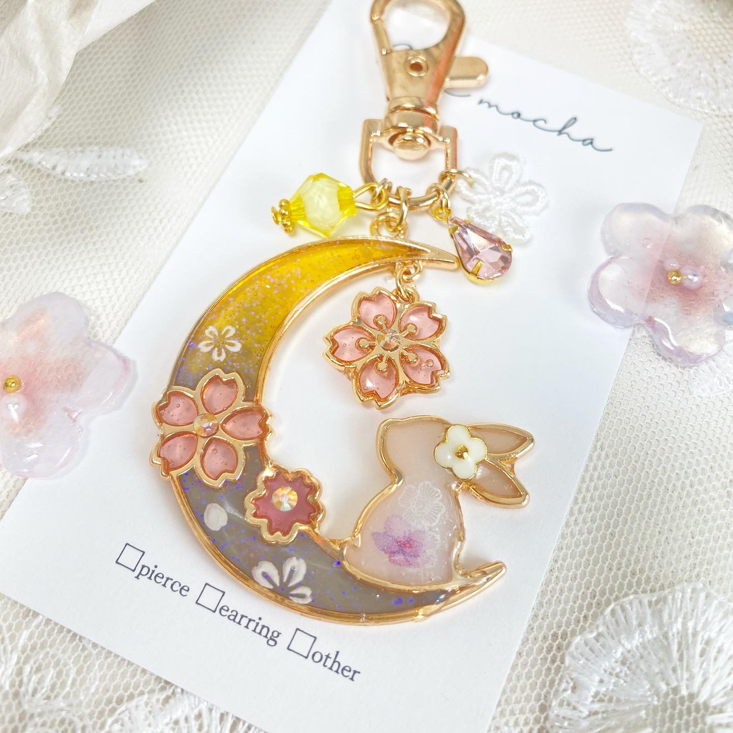 UVresin】お月見ウサギの作り方「Moon Festival Bunny Necklace