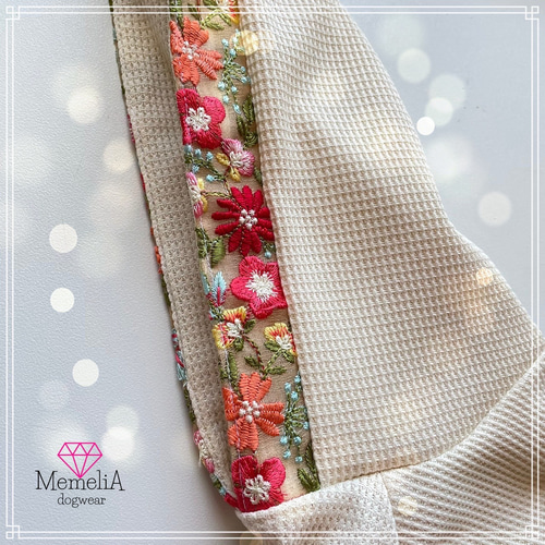 イタグレ用犬服】インド刺繍がおしゃれすぎ♡インド刺繍のターバン風