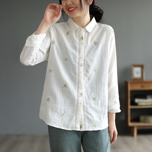 シャツ ブラウス レディース 長袖 刺繍 トップス 春 夏 秋 冬 シャツブラウス 刺繍シャツ 刺繍ブラウス 長袖シャツ 長袖ブラウス 羽織り 綿 楽天市場】シャツ ブラウス レディース 長袖シャツ シャツ