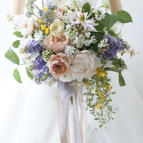 ルノワール「春の花束」ウェディングブーケ・ブートニアセット【送料 