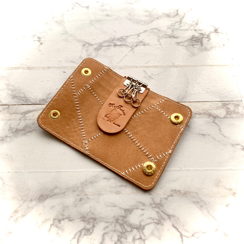 レザーパッチワークキーケース キーケース you0810jmsdf 通販｜Creema  