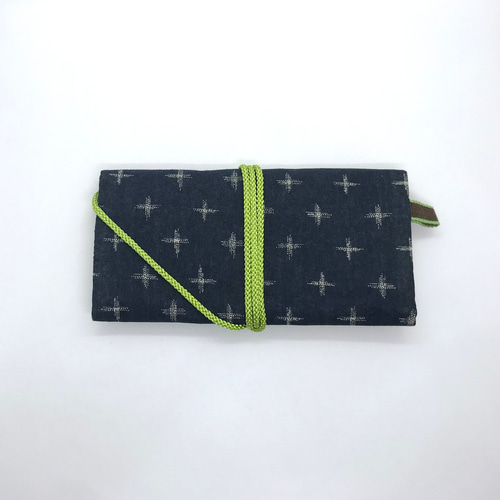 道中財布【秋・墨絣】 その他ケース 手づくり和雑貨 紙工房季の歌 通販