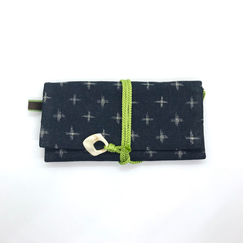 道中財布【秋・墨絣】 その他ケース 手づくり和雑貨 紙工房季の歌 通販