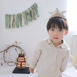 布藝花環開心果❀兒童節男孩節半歲歲生日 第3張的照片