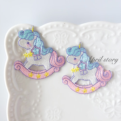 刺繍　アート ユニコーン　ゴブラン hsk709-1.jpg