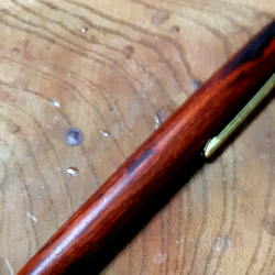 木製シャーペン0.5mm/0.7mm　紅木 蜜蝋クリーム仕上げ　2 6枚目の画像