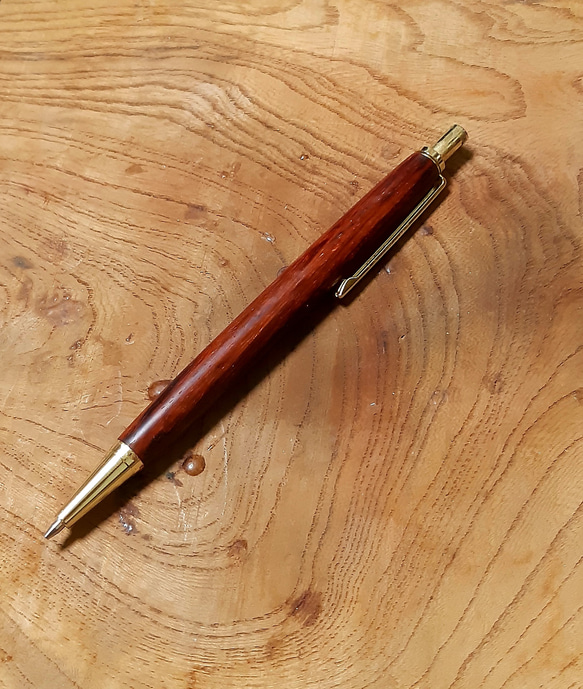 木製シャーペン0.5mm/0.7mm　紅木 蜜蝋クリーム仕上げ　2 2枚目の画像