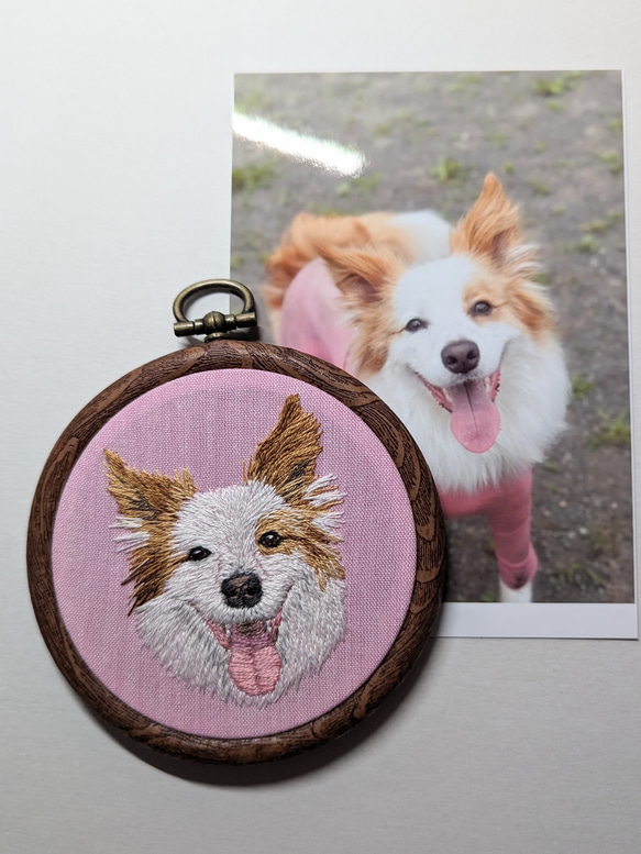 いぬ　犬　うちの子似顔絵刺繍 11枚目の画像