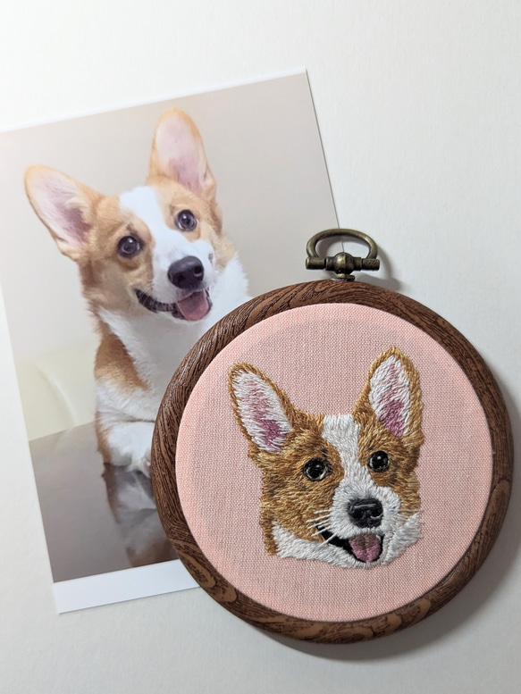 いぬ　犬　うちの子似顔絵刺繍 7枚目の画像