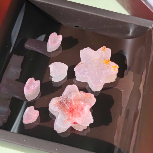 期間限定お値下げ4/30まで》八重桜のような琥珀糖《金木犀、桜入り 