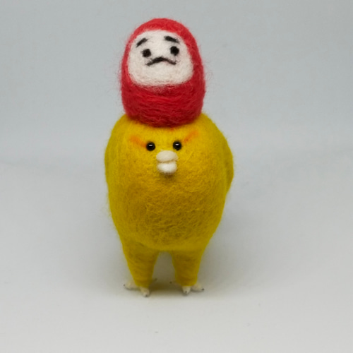 ✿mika様用✿羊毛フェルト✿うしさんと✿だるまちゃん✿おもちちゃん✿ たまご型で簡単！】うしの作り方（徹底解説）/初心者向け/needle