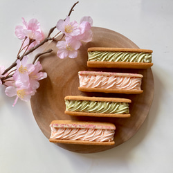 季節限定「春のバターサンド」桜のバターサンド&森のバターレーズンサンド(4本入Box) 1枚目の画像