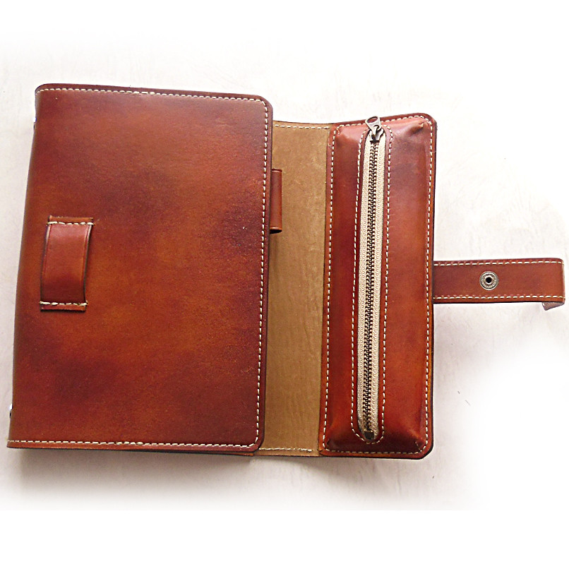 MCMエムシーエム　システム手帳　付箋　ボールペン　ヴェルニ系クロス　オレンジ MCMエムシーエム システム手帳 付箋 ボールペン ヴェルニ系