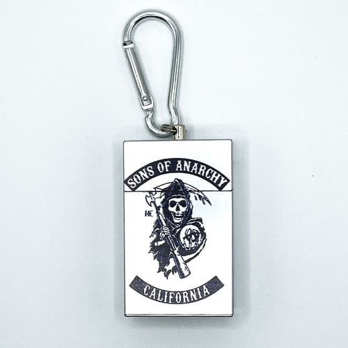 スライド式 タバコ携帯灰皿 小物 インテリア カラビナ付き 密閉 耐湿防