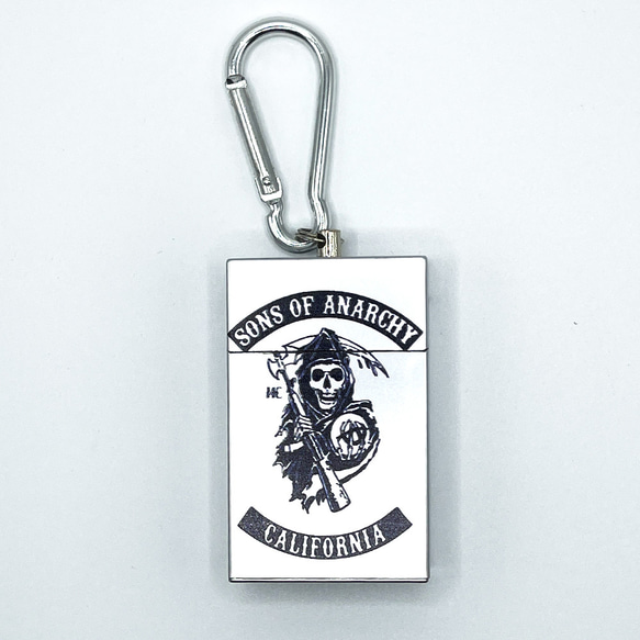 スライド式 タバコ携帯灰皿 小物 インテリア カラビナ付き 密閉 耐湿防