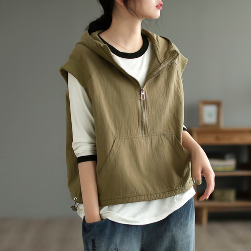 【Femicite）パーカー ベスト 即納】【2025Autumn】【Femicite(フェミシテ)】パーカー ベスト