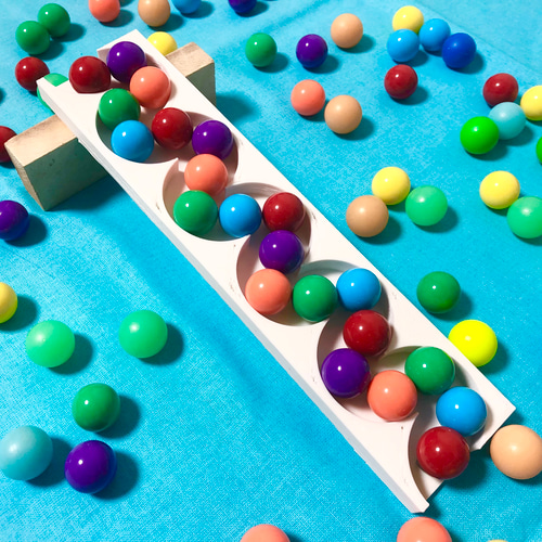 5個セット】ビー玉転がし ロングくねくねスロープ ピタゴラスイッチ