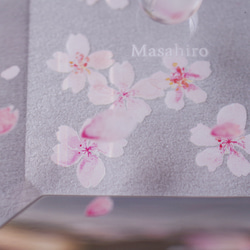 【名入れ】クリスタルガラスのリングピロー／桜　Sakura／LC-rp04 12枚目の画像