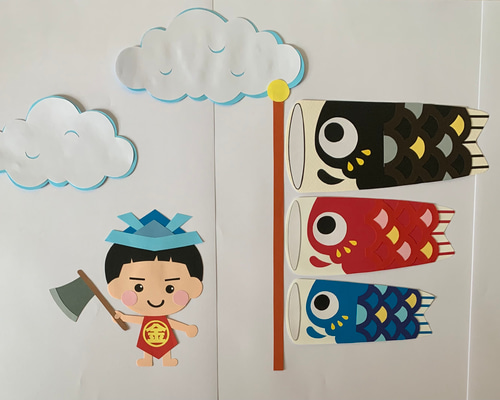 ハンドメイド　こいのぼり ハンドメイド/5月/こどもの日/こいのぼり/金太郎 その他素材 waku