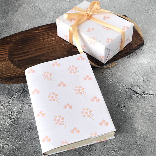 sakura design paper A4 ラッピングペーパー(包装紙 桜 プチ