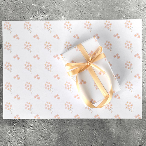 sakura design paper A4 ラッピングペーパー(包装紙 桜 プチ