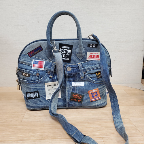 デニムリメイク　オーダー ジーンズリメイク ボリード30タイプ オーダーバッグ ショルダー