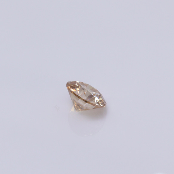 モアサナイト　小ぶり　リング　指輪　シャンパンゴールドモアサナイト　4mm 8枚目の画像