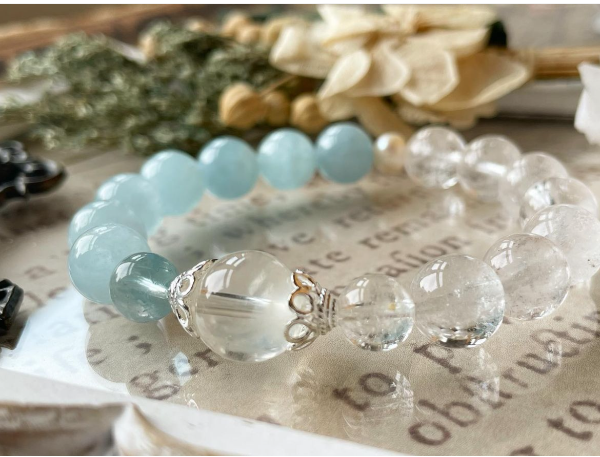 ＊素直に自分と向き合う＊アクアマリン＆ヒマラヤ水晶＊