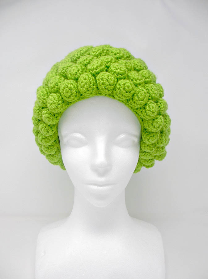 【受注製作】大仏ニット帽　カラーサンプル〈ライトグリーン〉 26,950円