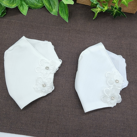 3D立体不織布マスク用マスクカバー　　　ブライダル　ウェディング　 5枚目の画像