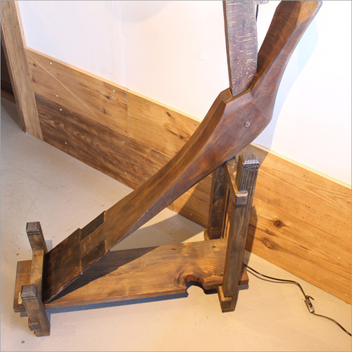 鋤スキのランプ フロアライト アンティーク 床置き 間接照明