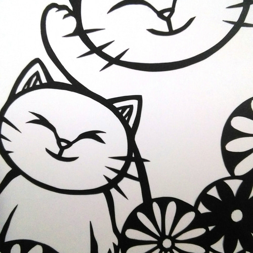 切り絵】原画 A5サイズ smile1 切り絵 hkr 通販 15590778｜Creema