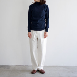 organic cotton/high neck/heather navy 7枚目の画像