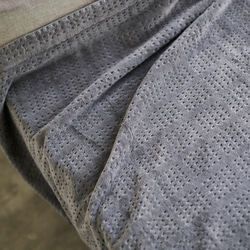 グレーに特化したシンプルな綿毛布 【GRIS】グリ コットンシール織 シングル サイズ ブランケット 毛布 天然素材 6枚目の画像