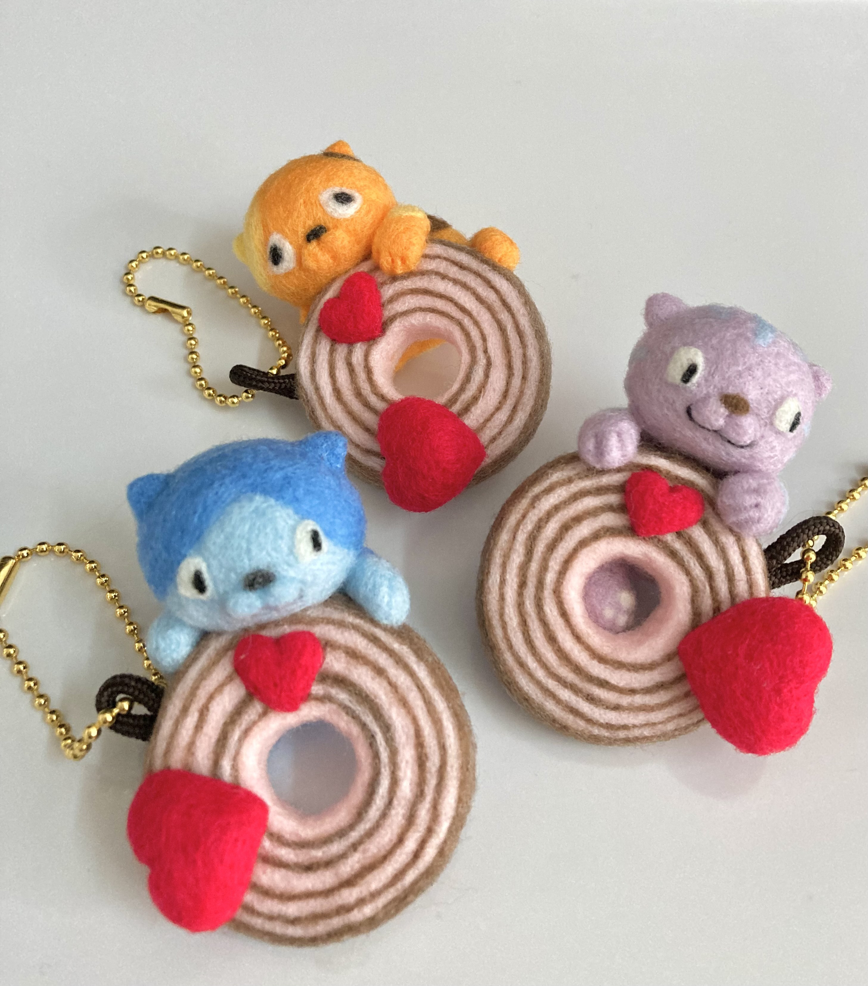 オーダーメイド　猫のあみぐるみキーホルダー オーダーメイド猫のあみぐるみキーホルダー