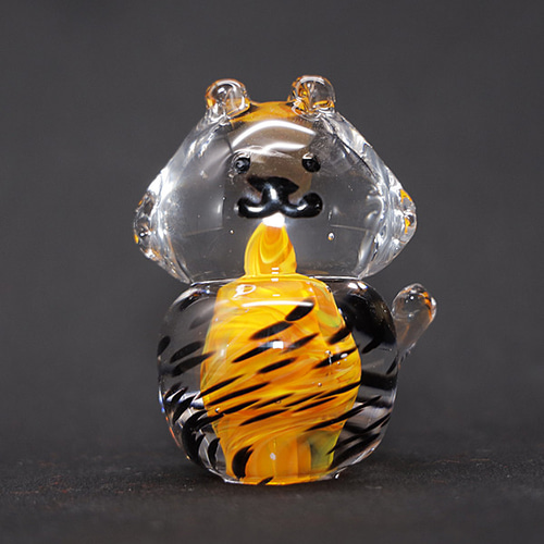 2022 干支 トラ 置物 寅 虎 かわいい 縁起物 Glass Studio Uka