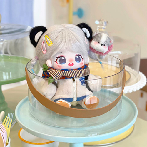 20cmぬいぐるみ 着せ替えぬいぐるみ かわいい 銀髪のパンダ少女 パンダ