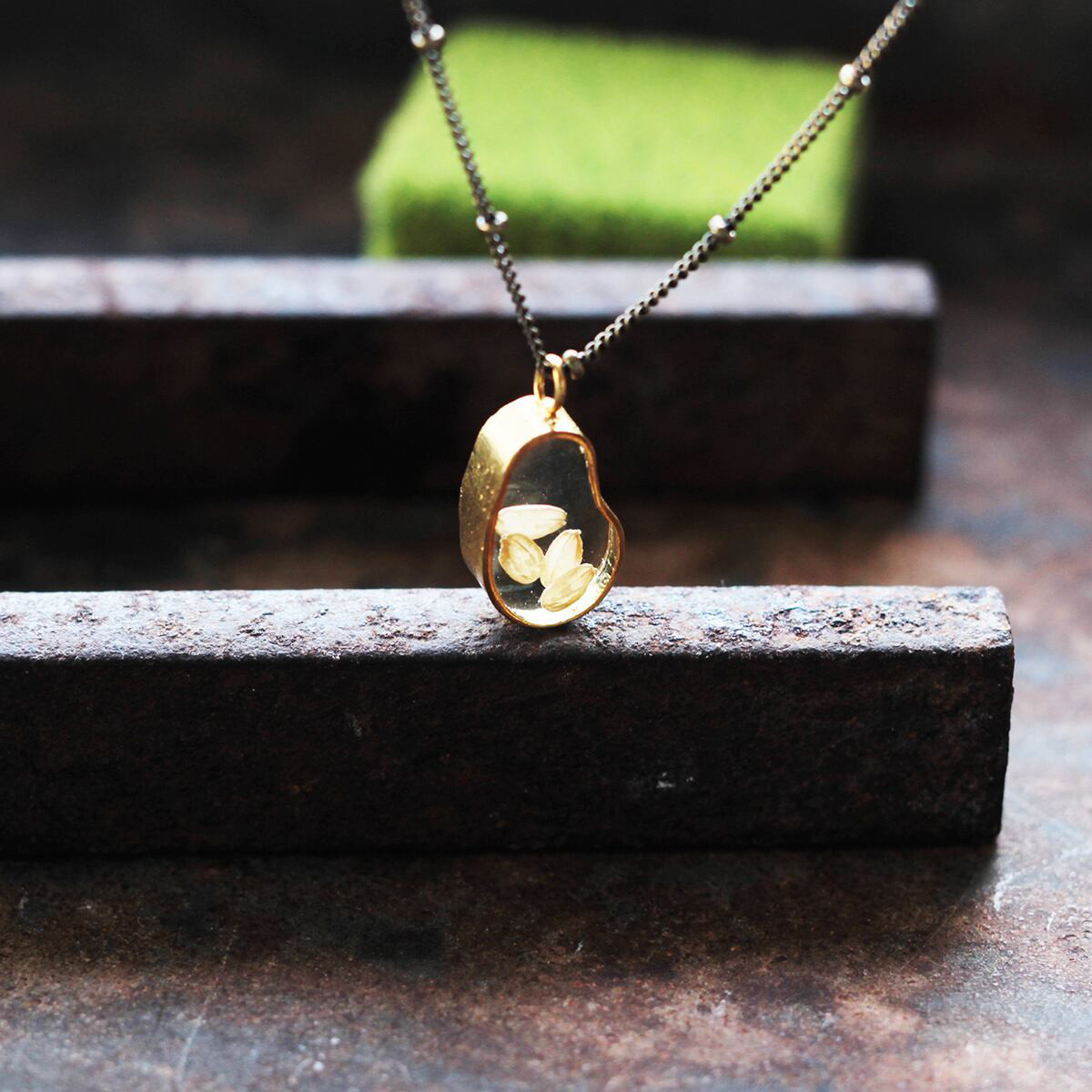 【予約販売中】お客様のお米で作ります｜お米 大｜ネックレス｜N116