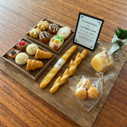 ミニチュアフード パン屋さんセット✩.*˚littlepear その他置物