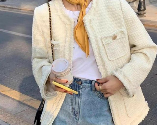 レディース トリム ツイードジャケット 295db7f8f2023d1413399f5cb71d26