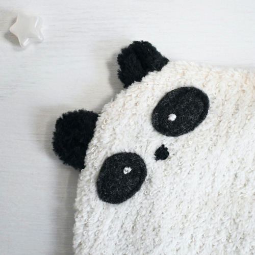 ネーム入れ、名入れ可♪miniパンダちゃん タオルハンカチ（ランダム