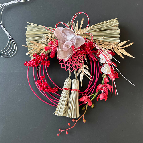 新春 藁ふさしめ縄飾り しめ縄・しめ飾り Atelier Kamiyu 通販 1559182