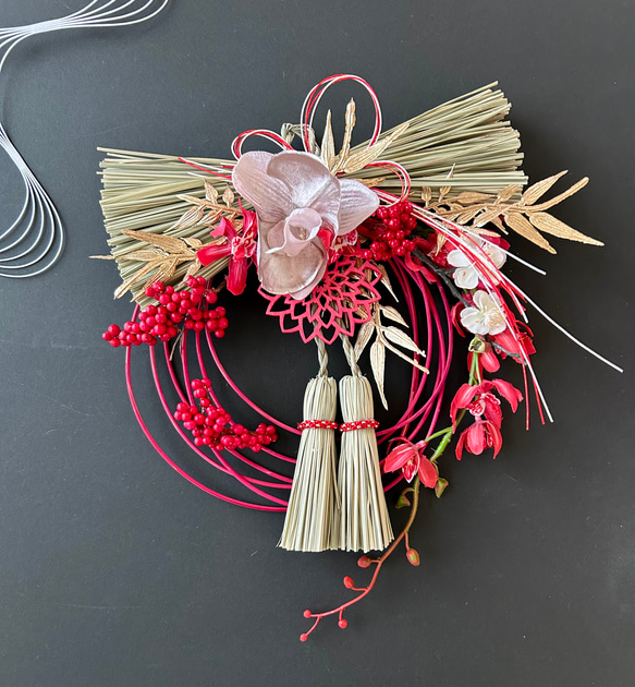 新春 藁ふさしめ縄飾り しめ縄・しめ飾り Atelier Kamiyu 通販 1559182