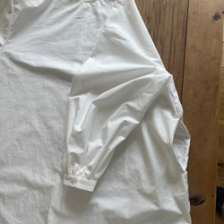 (SALE お値下げ)送料無料|ふんわり袖のマキシワンピース|バルーンスリーブ|コットン|綿|日本製 10枚目の画像