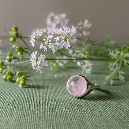 ローズクォーツ シルバーリング