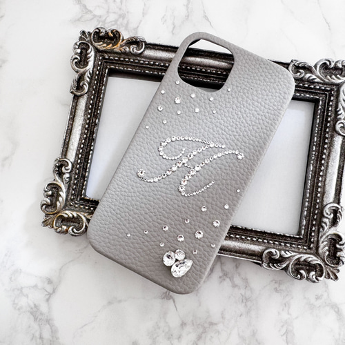 Phone16,15,14他イニシャルビジュースワロフスキーデコレーション