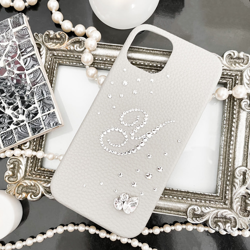 Phone16,15,14他イニシャルビジュースワロフスキーデコレーション