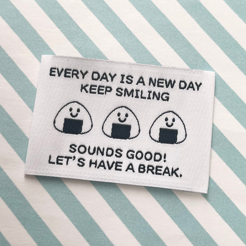 おにぎり・タコさんウィンナー10枚セット 布タグ ワッペン・アップリケ