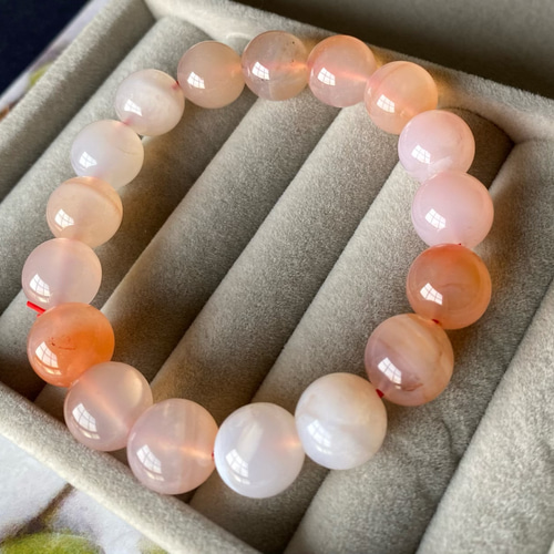 今だけ限定価格☆美しい塩原瑪瑙丸珠ブレスレット☆天然石☆アゲート